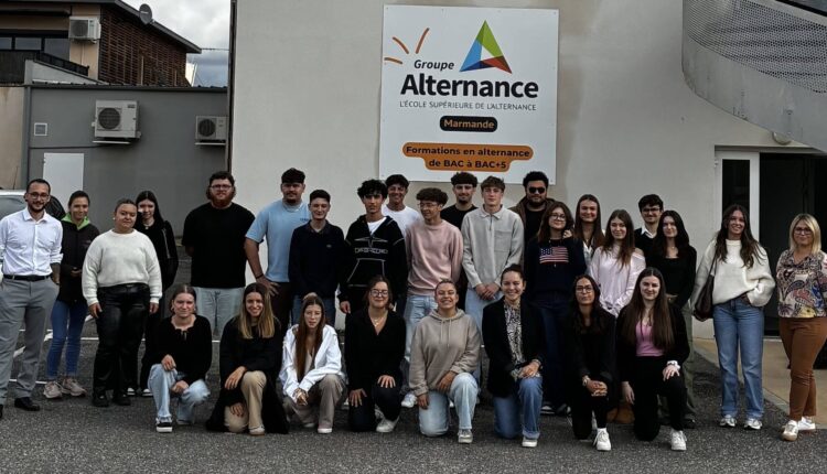 Marmande - Photo avec les étudiants