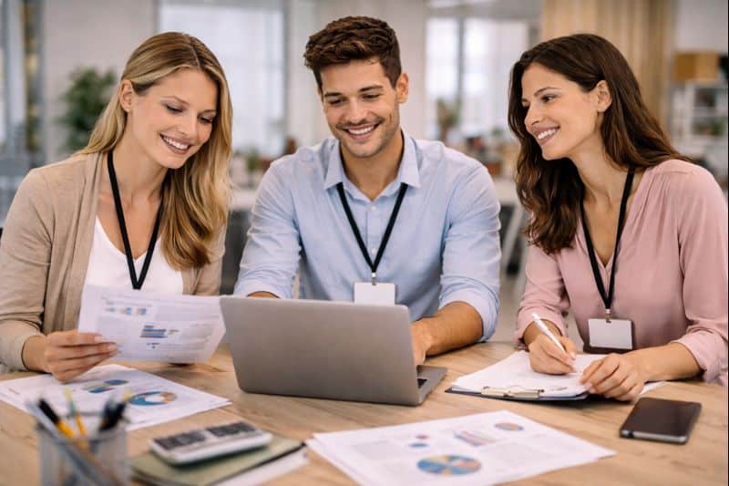 Étudiants en BTS GPME à Auxerre en situation d’analyse et de gestion d’entreprise