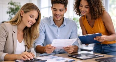 Étudiants en BTS GPME à Mâcon en situation de travail collaboratif