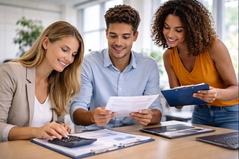 Étudiants en BTS GPME à Mâcon en situation de travail collaboratif