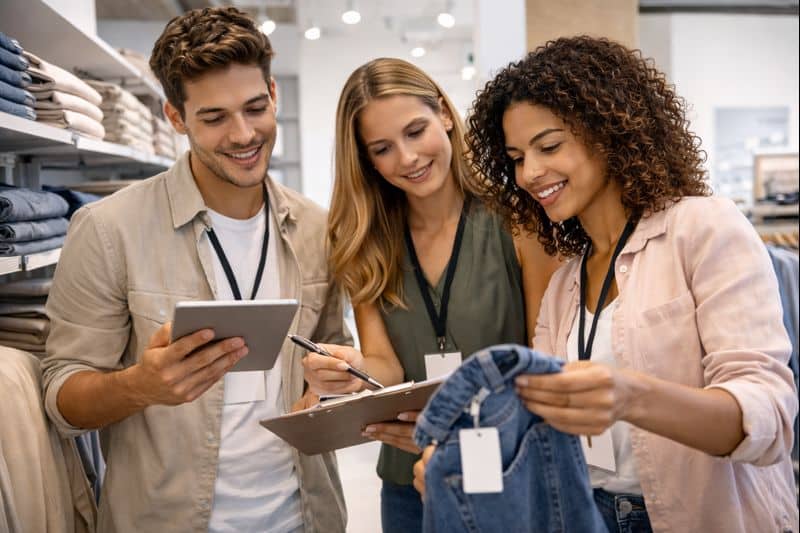 Étudiants en BTS MCO à Mâcon préparant une opération commerciale en équipe