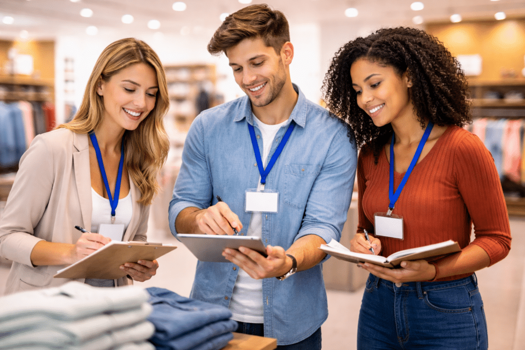 Étudiants en BTS MCO à Mantes-la-Jolie en analyse de performance commerciale en magasin