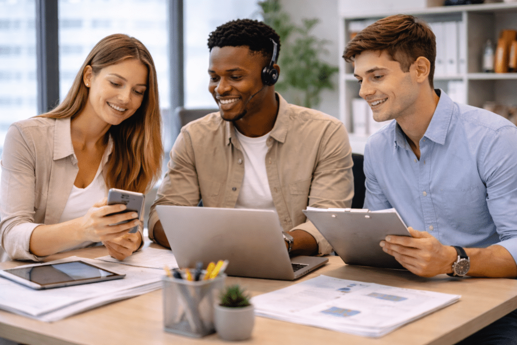 Étudiants en BTS NDRC à Marne-la-Vallée en négociation et relation client digitale