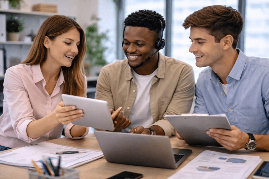 Étudiants en BTS NDRC à Marne-la-Vallée en prospection et relation client