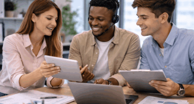 Étudiants en BTS NDRC à Marne-la-Vallée en prospection et relation client