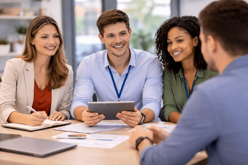 Étudiants en BTS NDRC à Troyes en négociation et relation client