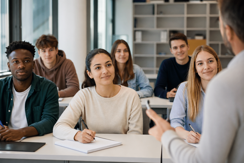 BTS MCO à Lons-le-Saunier étudiants en salle de classe