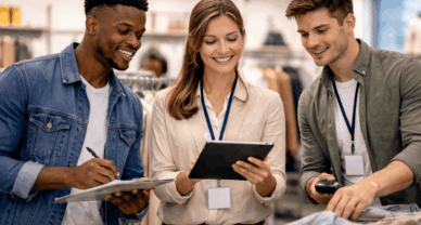 Apprenants en Titre Pro AMUM à Marne-la-Vallée en gestion de stock en magasin