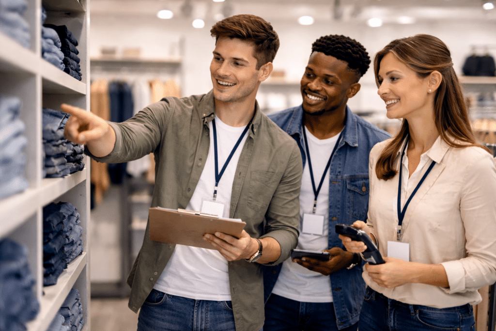 Étudiants en Titre Pro AMUM à Marne-la-Vallée en gestion d’unité marchande