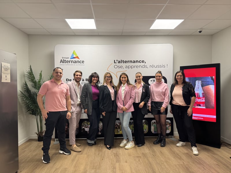 octobre rose groupe alternance st etienne équipe 