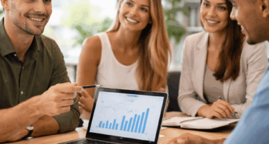 Étudiants en Bachelor RDC à Reims en réunion de développement commercial