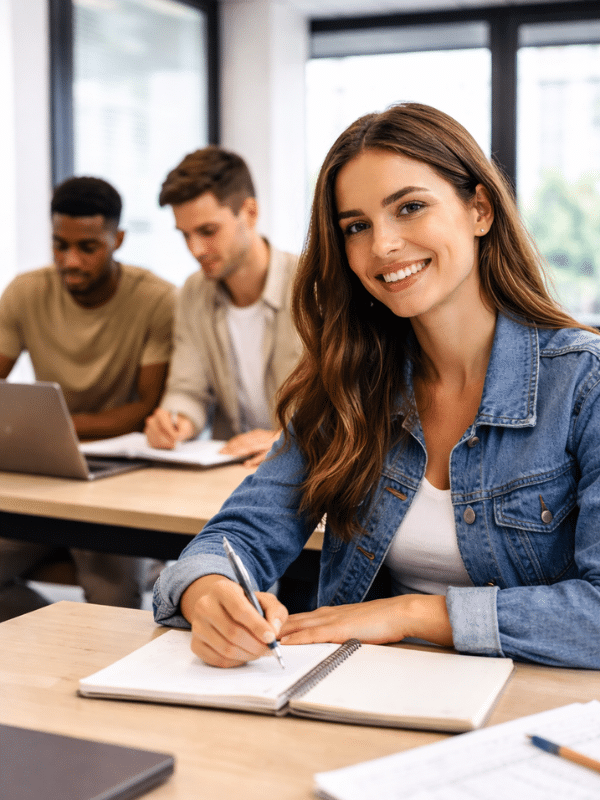 Bachelor RDC en alternance à Salon avec étudiants en formation commerciale en salle de classe