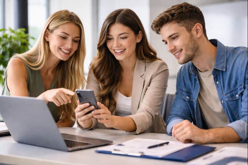 étudiants en BTS NDRC en alternance à Villefranche-sur-Saône