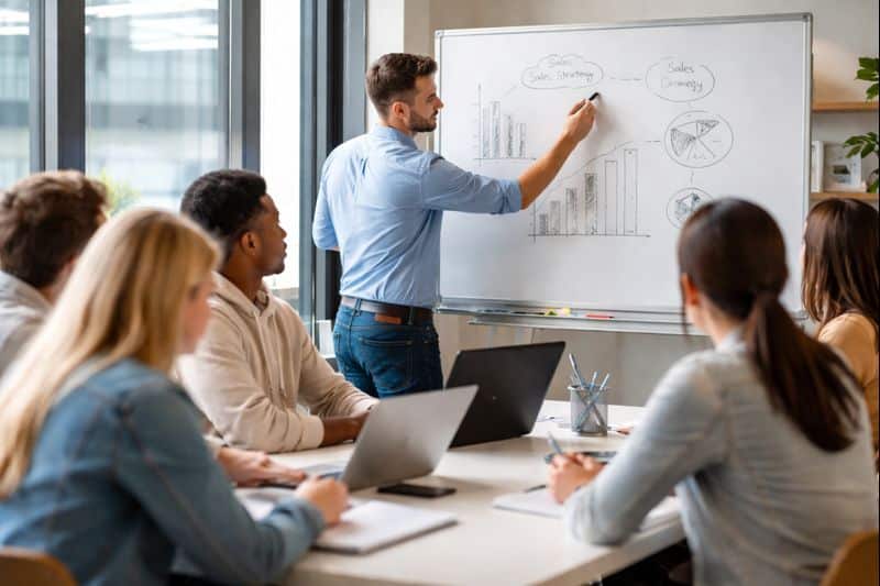 formateur Bachelor RDC à Bourg-en-Bresse en salle de classe