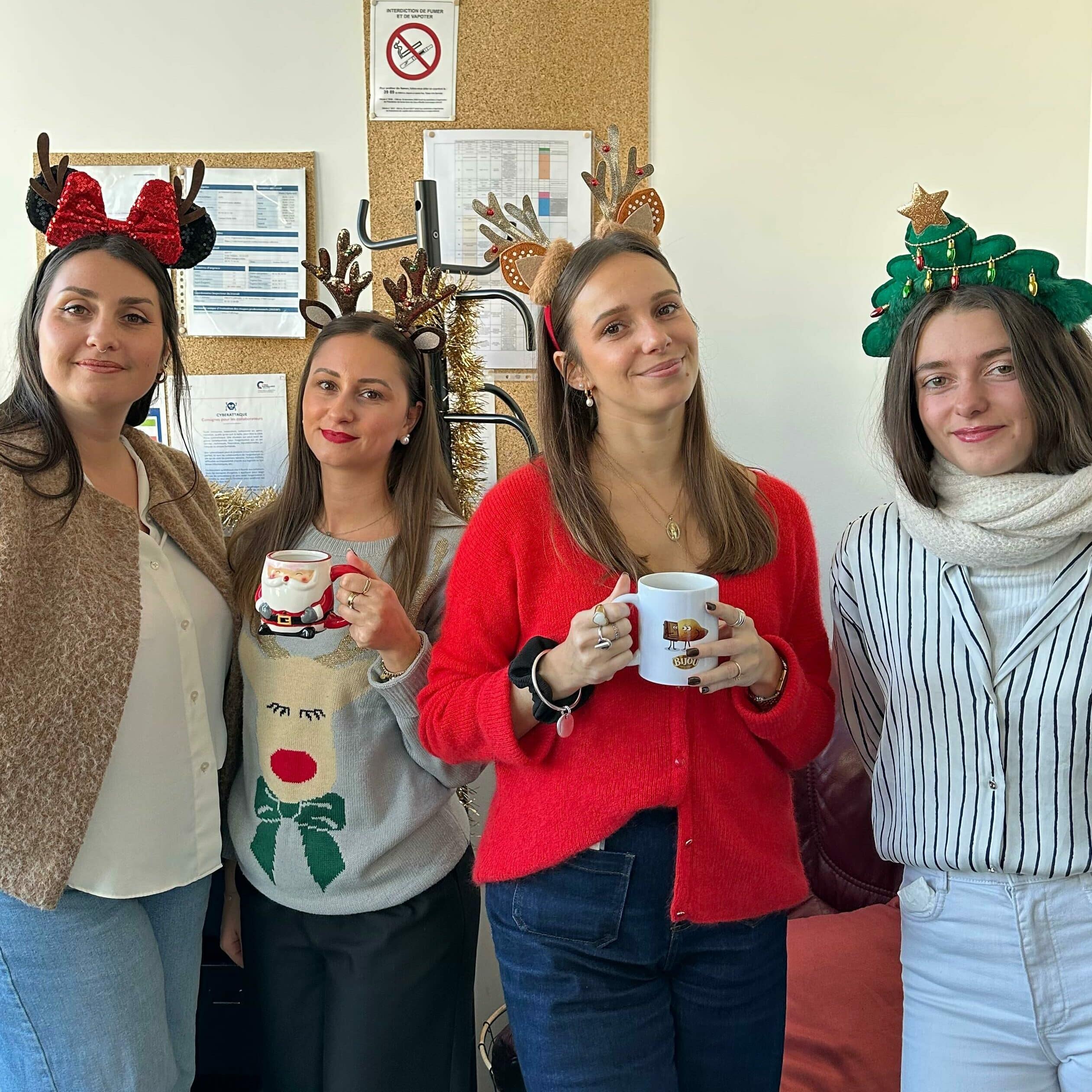 Notre équipe au thème de Noël