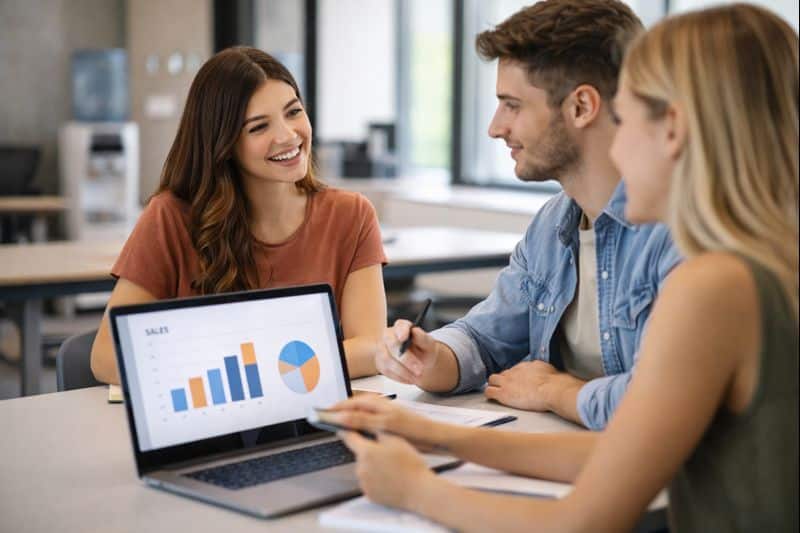 réunion d’étudiants en BTS NDRC à Villefranche-sur-Saône