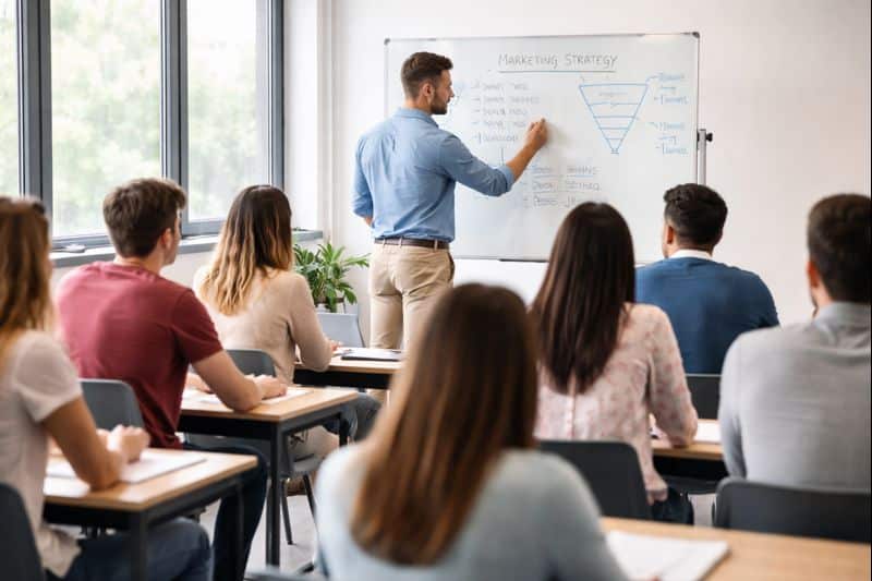 salle de classe Bachelor RDC en alternance à Villefranche-sur-Saône