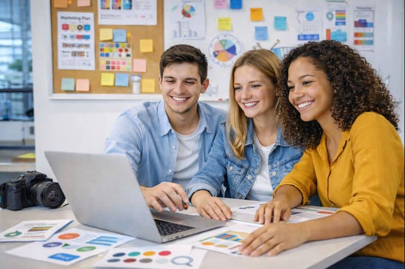 étudiants en BTS Communication à Cergy-Pontoise en alternance