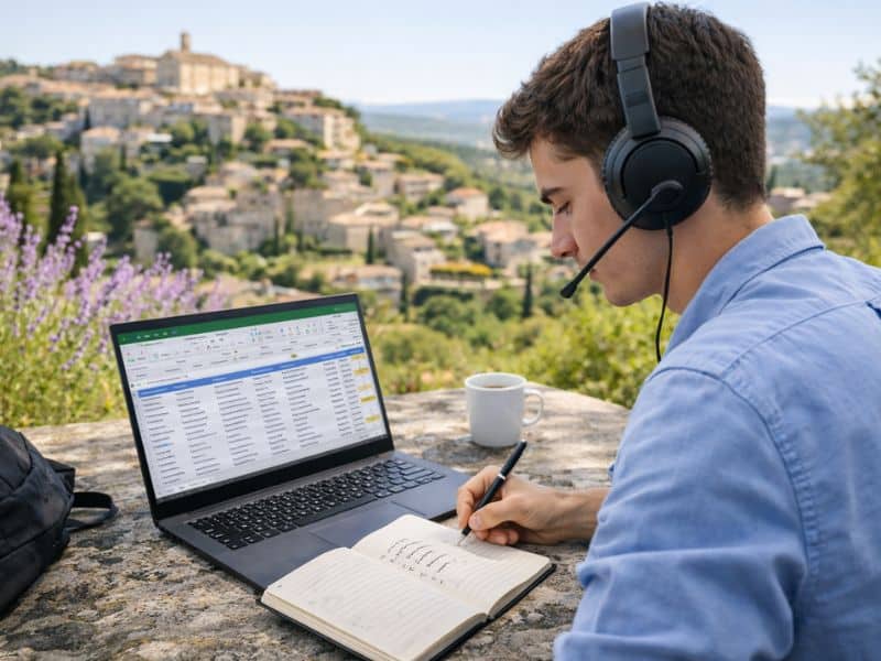 Préparation au phoning pour trouver une alternance en BTS NDRC à Avignon.