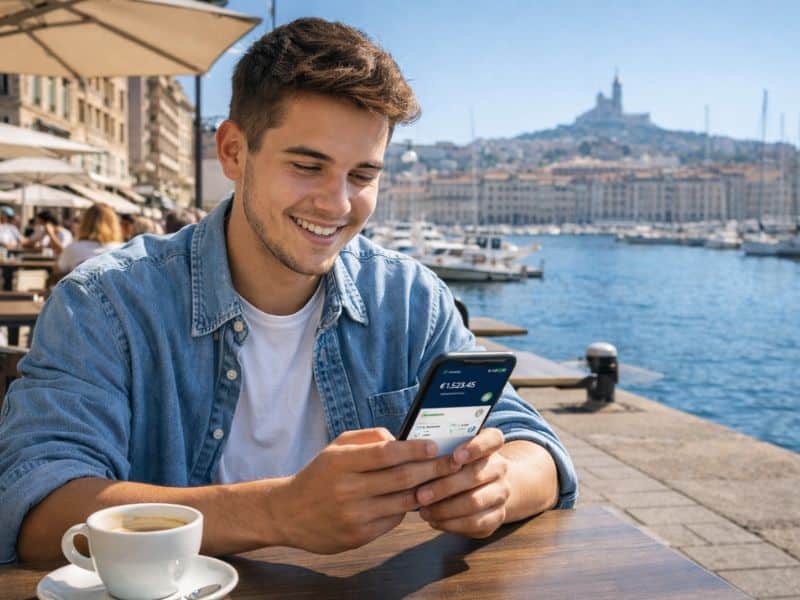 Un étudiant marseillais bénéficiant de sa rémunération apprenti.