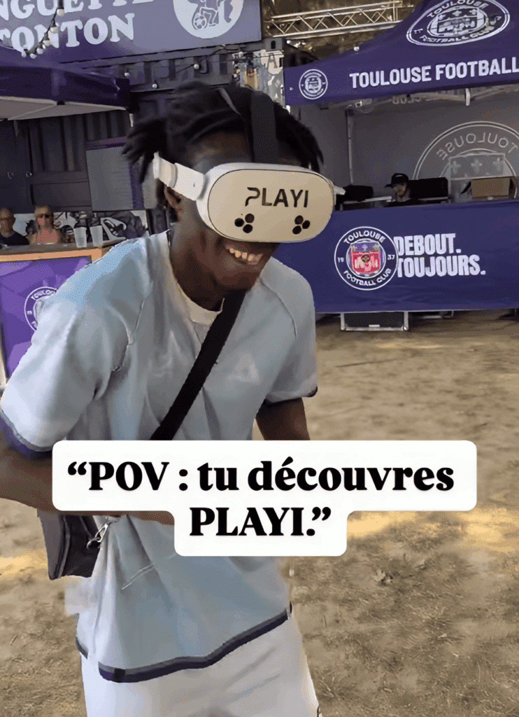 simulation VR fan du tournoi de foot supcup de groupe alternance