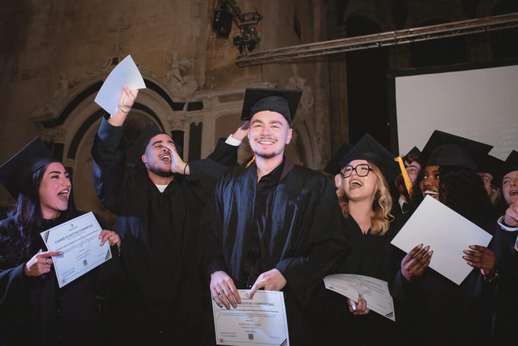 Etudiants diplômés de leur BTS en alternance à Metz